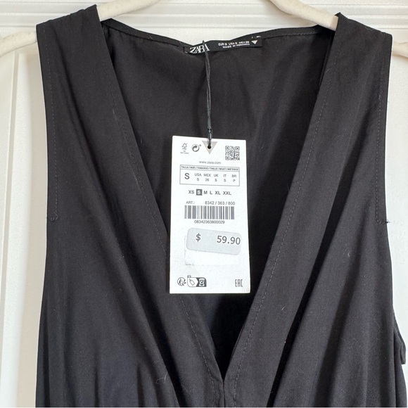 Zara Gabardine Dress with Side Cut Outs - Picture 3 of 6